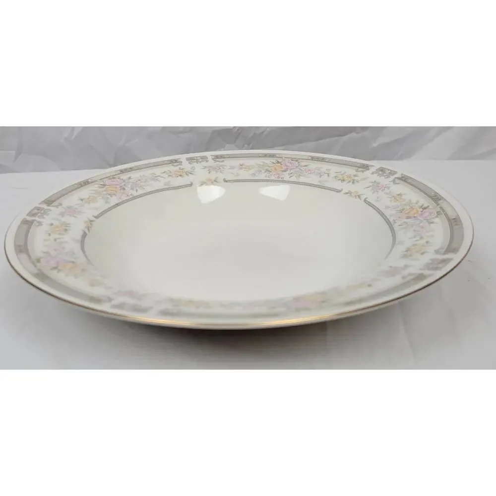 Farberware Fine China Southampton 1992 223K China Bowl Pink Rose Floral Paint